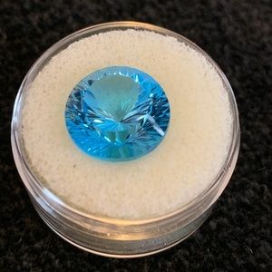 Swiss blue topaz stone
